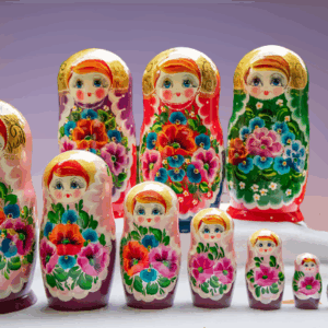 Multi-Colored Cat (Set of 5)