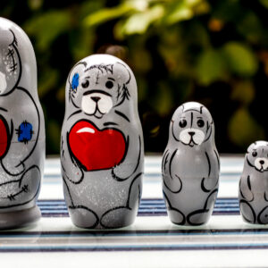 Grey Teddy Bear (Set of 5)